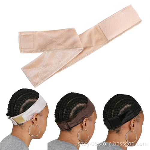 Black Beige Brown Wholesale Price Velvet Wig Grip headband Head Hair Band Wig Band